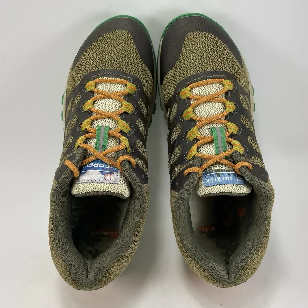 Merrell Antora 2 Trail Running Shoes Womens Size 8 Green 'See America' Athletic - Picture 5 of 9